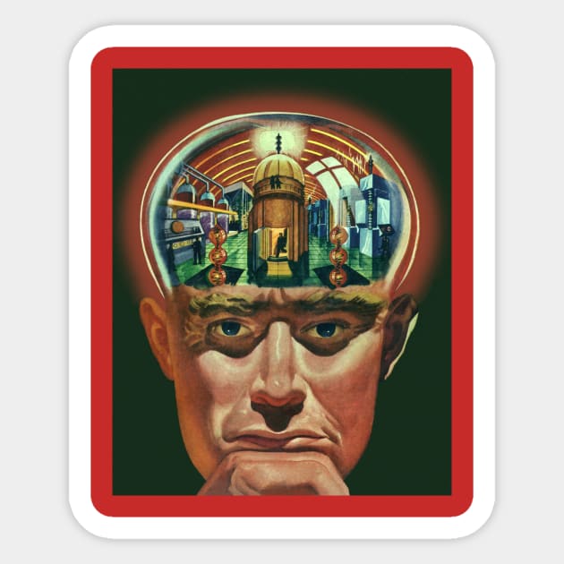 Vintage Science Fiction Sticker by MasterpieceCafe